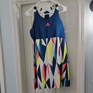 Adidas Multicolor Geometric Tank Dress